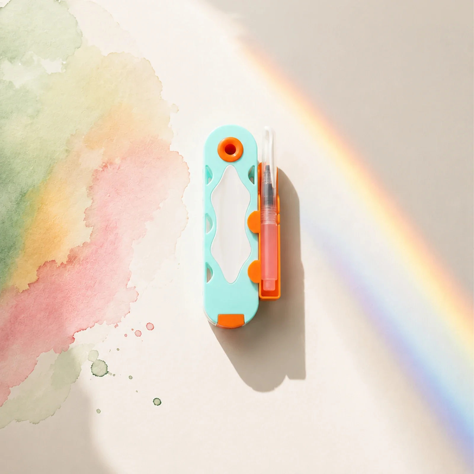 SeamiArt 20/30/40 Colors Dopamine Fan Shaped Solid Watercolor Set With 1pc Water Brush Pen for Painting