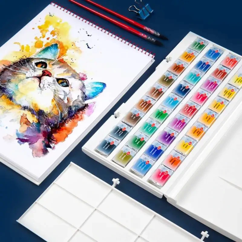 Russia White Nights Solid Watercolor Paints Conem Sonnet Student/Artist Grade Painting Water Color Pigments 12/16/24/36 Colors