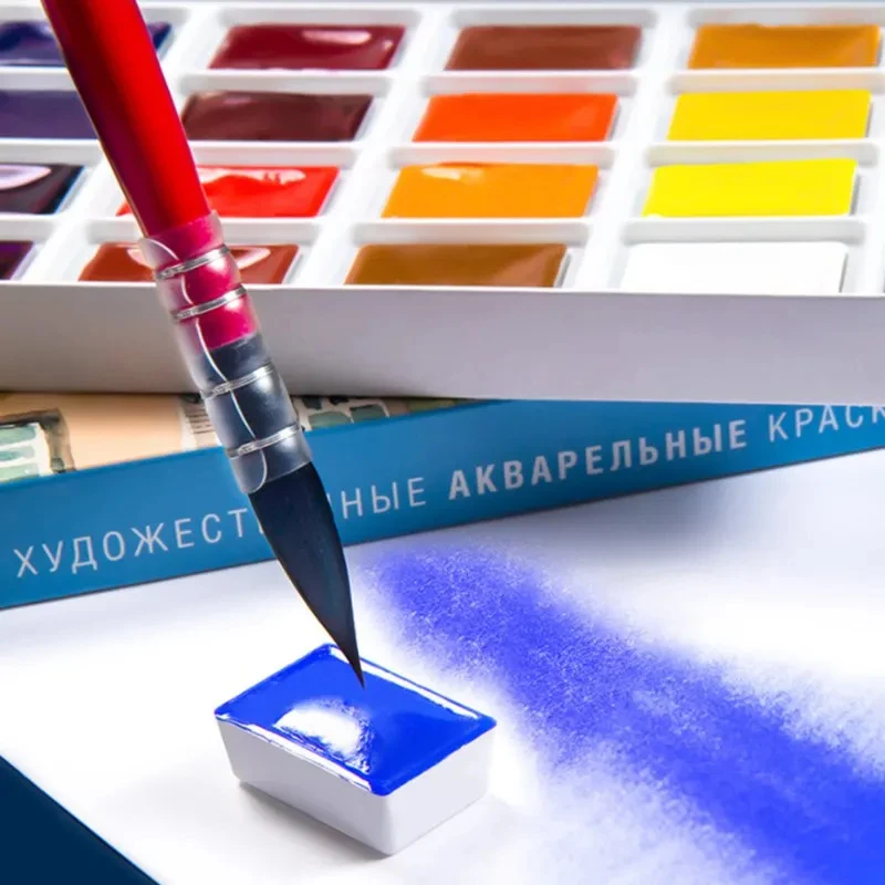 Russia White Nights Solid Watercolor Paints Conem Sonnet Student/Artist Grade Painting Water Color Pigments 12/16/24/36 Colors